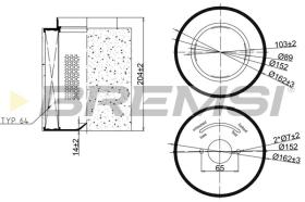 Bremsi FA2405 - FILTRO DE AIRE | AIR FILTER