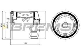 Bremsi FE1497 - FILTRO DE COMBUSTIBLE | FUEL FILTER