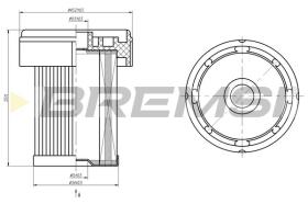 Bremsi FE2450 - FILTRO DE COMBUSTIBLE | FUEL FILTER