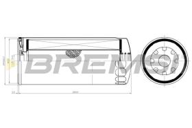Bremsi FL1471 - FILTRO DE ACEITE | OIL FILTER