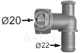 ASLYX AS502221 - CONECTOR CODO PSA 20MM