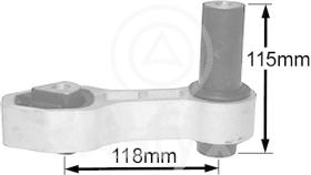 ASLYX AS506470 - SOP MOTOR TRAS PANDA '12- 1.3D