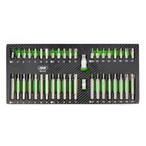 JBM 54158 - SET DE 42 PIEZAS PARA TORNILLOS HEX, 12 CANTOS Y TORX