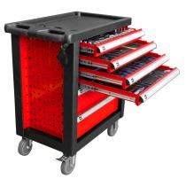 JBM 53448 - CARRO DE HERRAMIENTAS 6 CAJONES ROJO CON DOTACIÓN