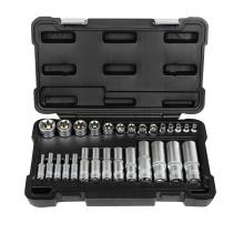 JBM 54141 - SET DE 28 VASOS TORX CORTOS Y LARGOS 1/2', 1/4' Y 3/8' CI