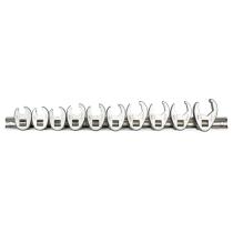 JBM 54187 - SET DE 10 LLAVES CROWFOOT DE 3/8'