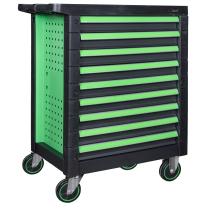 JBM 54297 - CARRO DE HERRAMIENTAS 9 CAJONES IGUALES VERDE - VACÍO