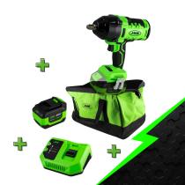 JBM PROMO-60018A - PROMO ELÉCTRICA CON LLAVE DE IMPACTO 60018 + BATERÍA 6.0AH +