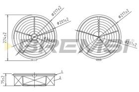 Bremsi FA2348 - FILTRO DE AIRE | AIR FILTER