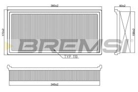 Bremsi FA2393 - FILTRO DE AIRE | AIR FILTER