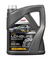 PRODUCTOS MANNOL MN7715-5 - MANNOL MN7715 LONGLIFE 504/507 5W-30 C4X5L 7715 LL 504/507 5