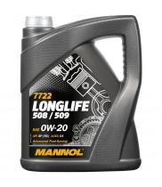 PRODUCTOS MANNOL MN7722-5 - MANNOL MN LONGLIFE 508/509 0W-20 C4X5L 7722 OEM LL 508/509 0