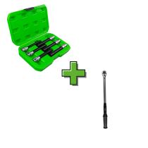 JBM SERIE427 - 53082 LLAVE DINAMOMÉTRICA DE 1/2' + 53915 SET DE 6 VASOS 1/