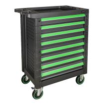 JBM 54296 - CARRO DE HERRAMIENTAS 8 CAJONES IGUALES VERDE - VACÍO