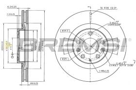 Bremsi CD7767V - DISCHI FRENO | BRAKE DISCS
