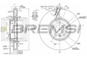 Bremsi CD8043VLS - DISCO DE FRENO | BRAKE DISCS