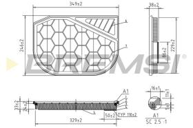Bremsi FA2477 - FILTRO DE AIRE | AIR FILTER