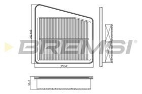Bremsi FA2533 - FILTRO DE AIRE | AIR FILTER