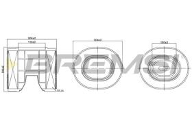 Bremsi FA2547 - FILTRO DE AIRE | AIR FILTER