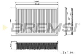 Bremsi FA2590 - FILTRO DE AIRE | AIR FILTER