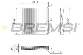 Bremsi FC0899C - FILTRO HABITACULO | CABIN FILTER