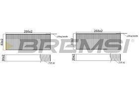 Bremsi FC2481 - FILTRO HABITACULO | CABIN FILTER