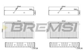 Bremsi FC2555C - FILTRO HABITACULO | CABIN FILTER