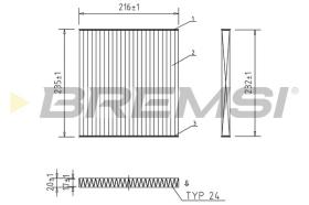 Bremsi FC2569C - FILTRO HABITACULO | CABIN FILTER