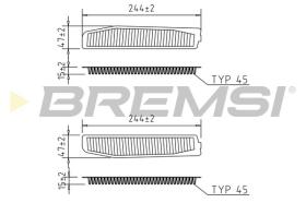 Bremsi FC2578 - FILTRO HABITACULO | CABIN FILTER