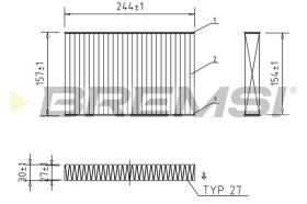 Bremsi FC2586C - FILTRO HABITACULO | CABIN FILTER