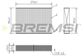 Bremsi FC2588 - FILTRO HABITACULO | CABIN FILTER