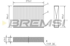 Bremsi FC2588C - FILTRO HABITACULO | CABIN FILTER