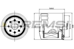 Bremsi FE1498 - FILTRO DE COMBUSTIBLE | FUEL FILTER