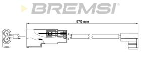 Bremsi WI0962 - AVISADOR DE FRENO | SENSORS