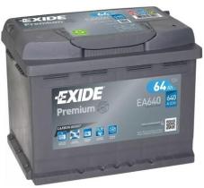 BATERIAS EA640 - BATERíA EXIDE EA640 SERIE PREMIUM 64AH. 640A + DERECHA