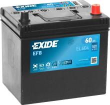 BATERIAS EL604 - BATERíA EXIDE EL604 SERIE EFB 60AH. 520A + DERECHA