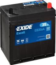 BATERIAS EB356A - BATERíA EXIDE EB356A SERIE EXCELL 35AH. 240A + DERECHA