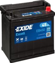 BATERIAS EB450 - BATERíA EXIDE EB450 SERIE EXCELL 45AH. 330A + DERECHA