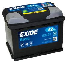 BATERIAS EB620 - BATERíA EXIDE EB620 SERIE EXCELL 62AH. 540A + DERECHA