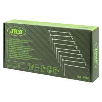 JBM 54380 - JUEGO DE 9 LLAVES DE VASO CON MANGO EN T (7-19MM)