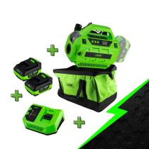 JBM PROMO-60003C - PROMO ELECTR: COMPRESOR A BATERÍA 60003 + X2 60013 + 60016 +