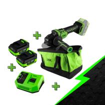 JBM PROMO-60008D - PROMO ELECTR: AMOLADORA  ANGULAR A BATERÍA 60008 + X2 60013