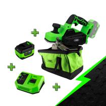  PROMO-60020A - PROMO ELÉCTRICA CON CEPILLO 60020 + BATERÍA 4.0AH + CARGADOR