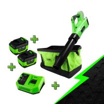  PROMO-60030B - PROMO ELECTR: SOPLADOR A BATERÍA 60030 + X2 60015 + 60016 +