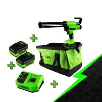 JBM PROMO-60032C - PROMO ELECTR: PISTOLA DE SILICONA 60032 + X2 60013 + 60016 +