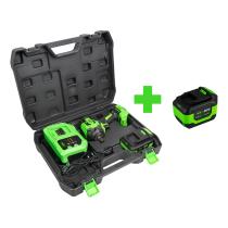  PROMO-60046C - PISTOLA DE IMPACTO BRUSHLESS A BATERIA 1/2' 550NM CON MALET