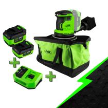  PROMO-60049C - AMOLADORA ANGULAR BRUSHLESS 125MM CON MALETÍN + 60015