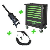 JBM SERIE452 - 52814 PISTOLA NEUMÁTICA PARA  CAMIÓN+ 54240 CARRO ESPECIAL C