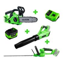 JBM SERIE467 - 60029 MOTOSIERRA + 60030 SOPLADOR + 60031 CORTASETOS + 60015