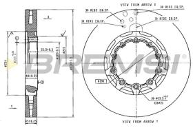 Bremsi CD5271V - DISCHI FRENO | BRAKE DISCS
